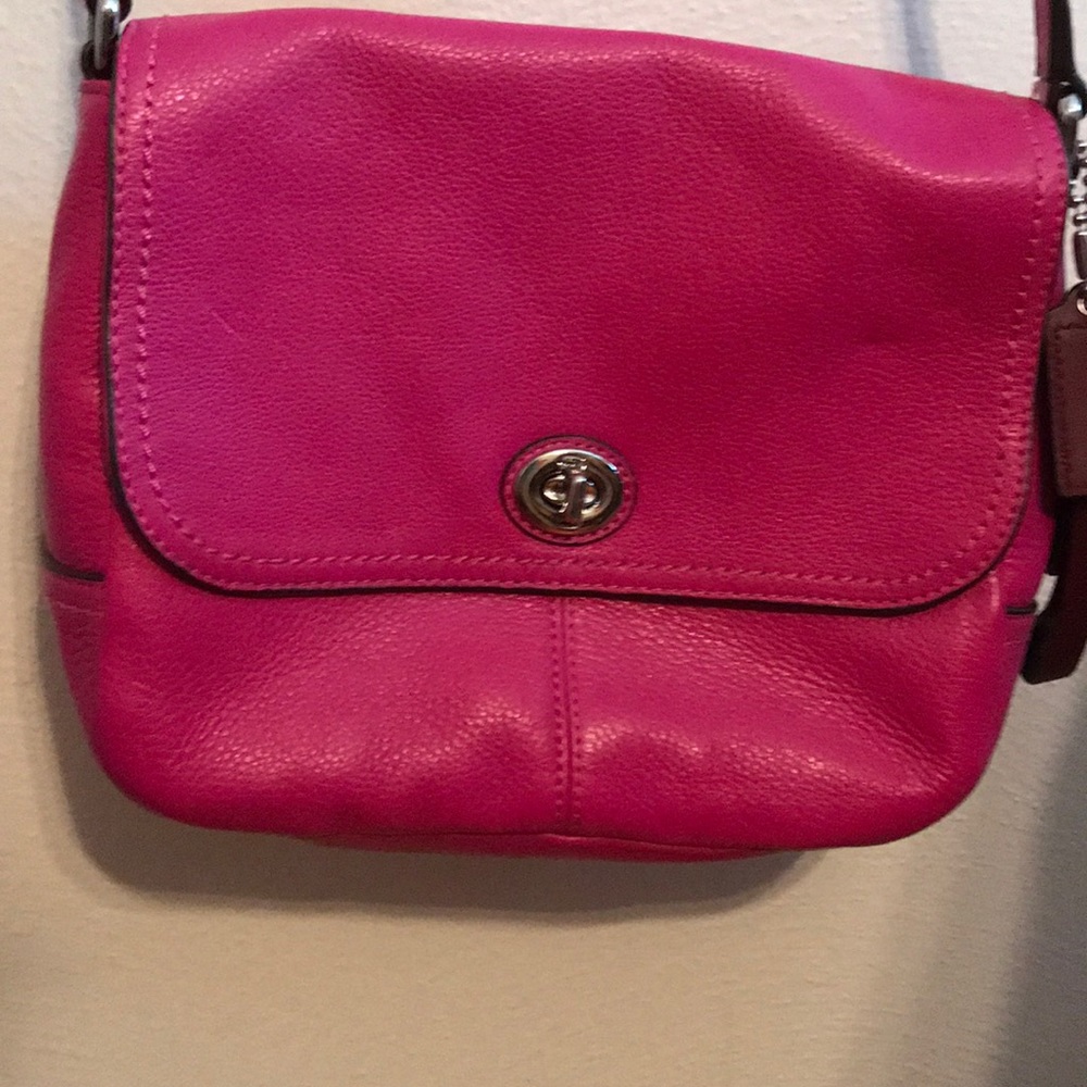 Hot pink coach purse